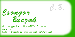 csongor buczak business card